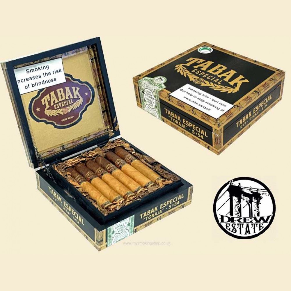 Drew Estate Tabak Especial Tapa Negra Toraja Robusto Extra Box Of Nicaraguan Cigars